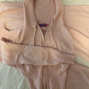 Desiree knitted low rise fold over pants and top